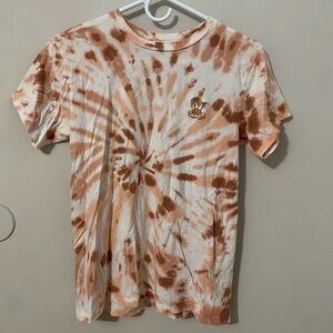 Billabong Peach and Cream Tie-Dye Tee
